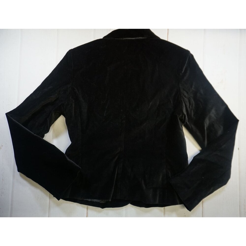 Attention Women’s Black Velour Jacket - Size 10 - Picture 8 of 8